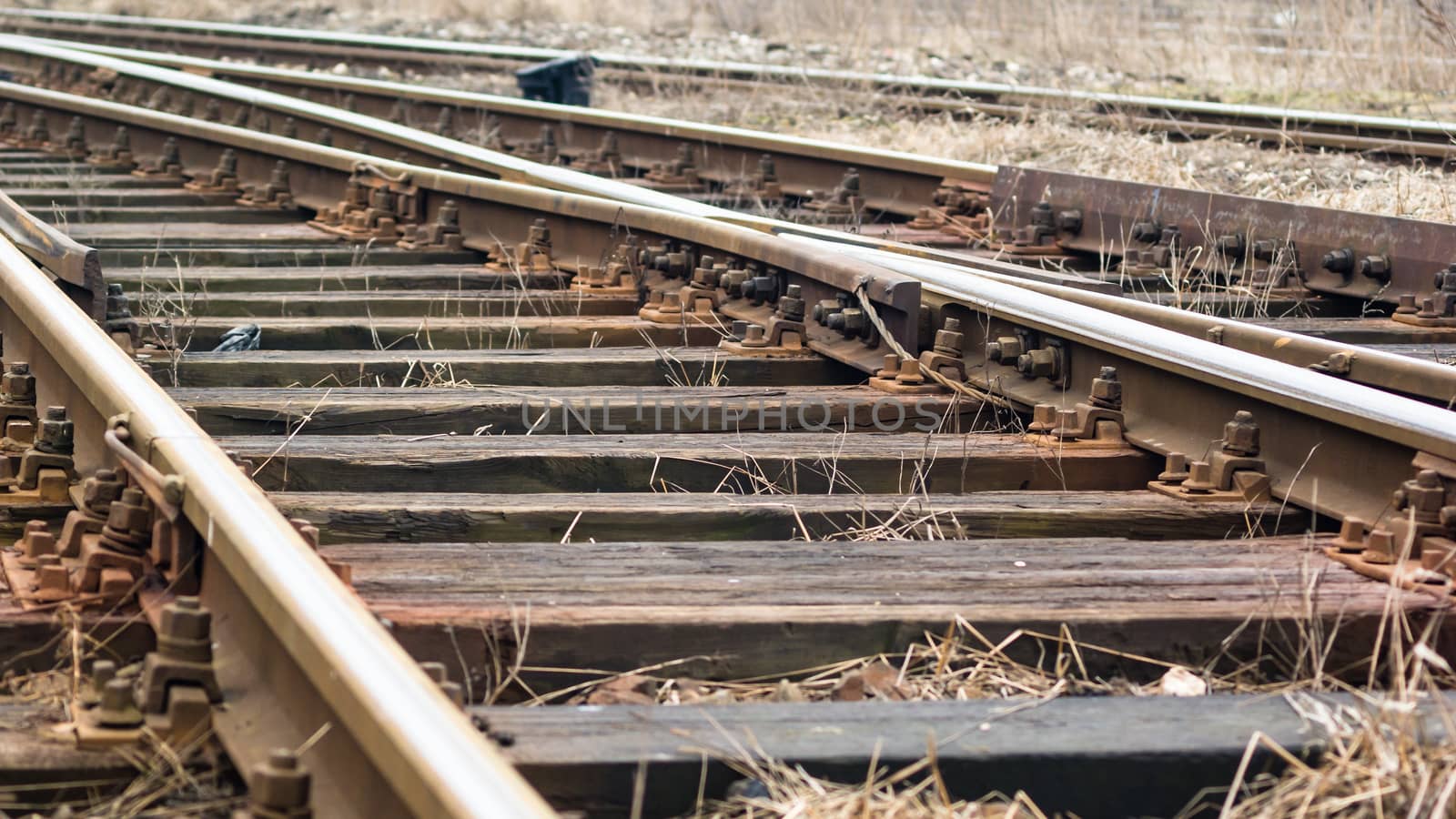 view of the railway track on a sunny day