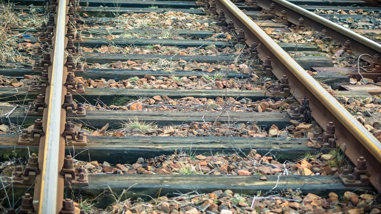 view of the railway track on a sunny day