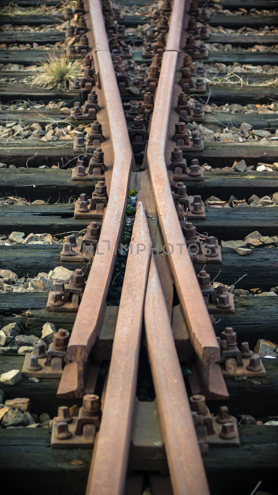 view of the railway track on a sunny day