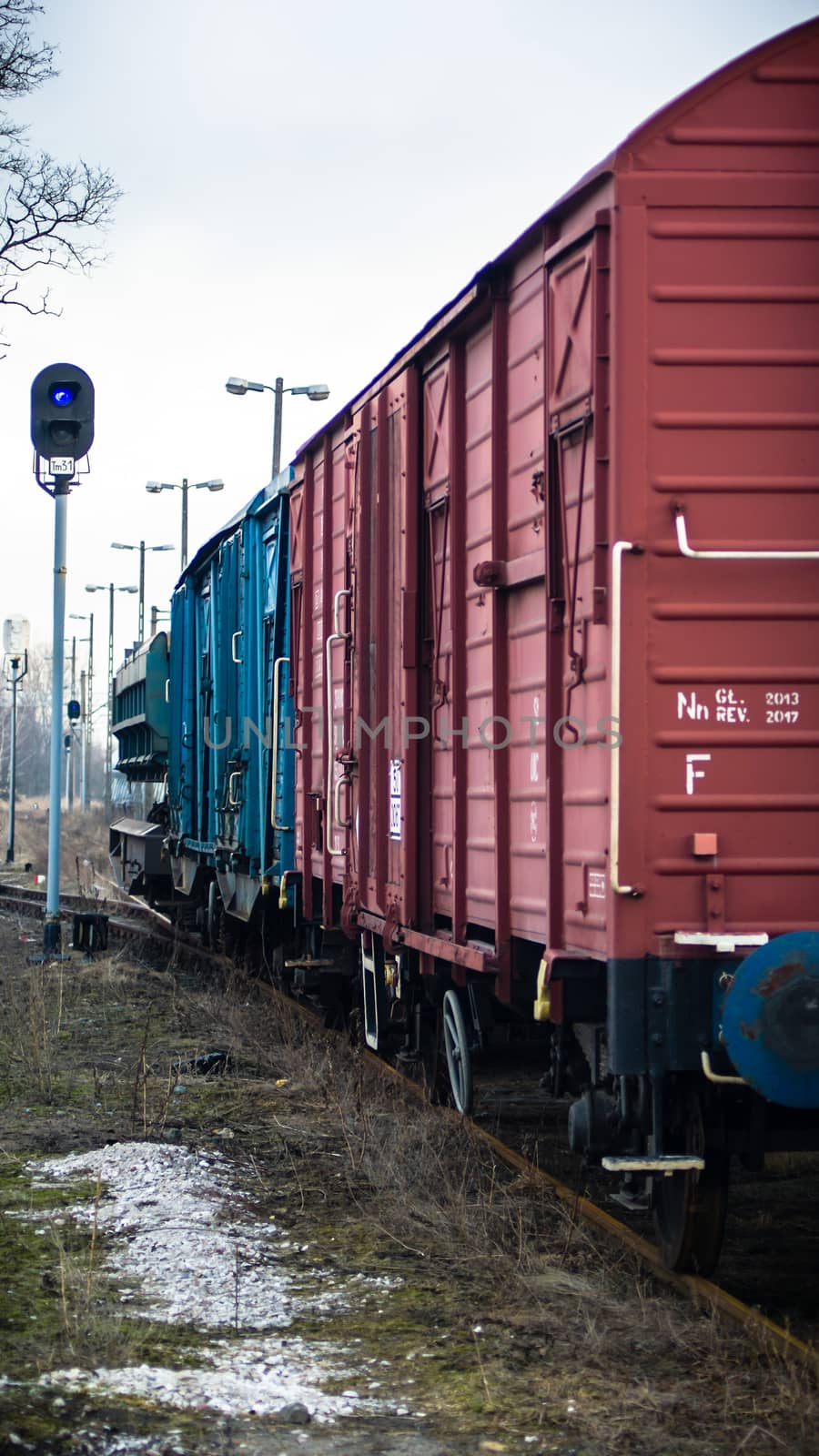 view of the railway track on a sunny day