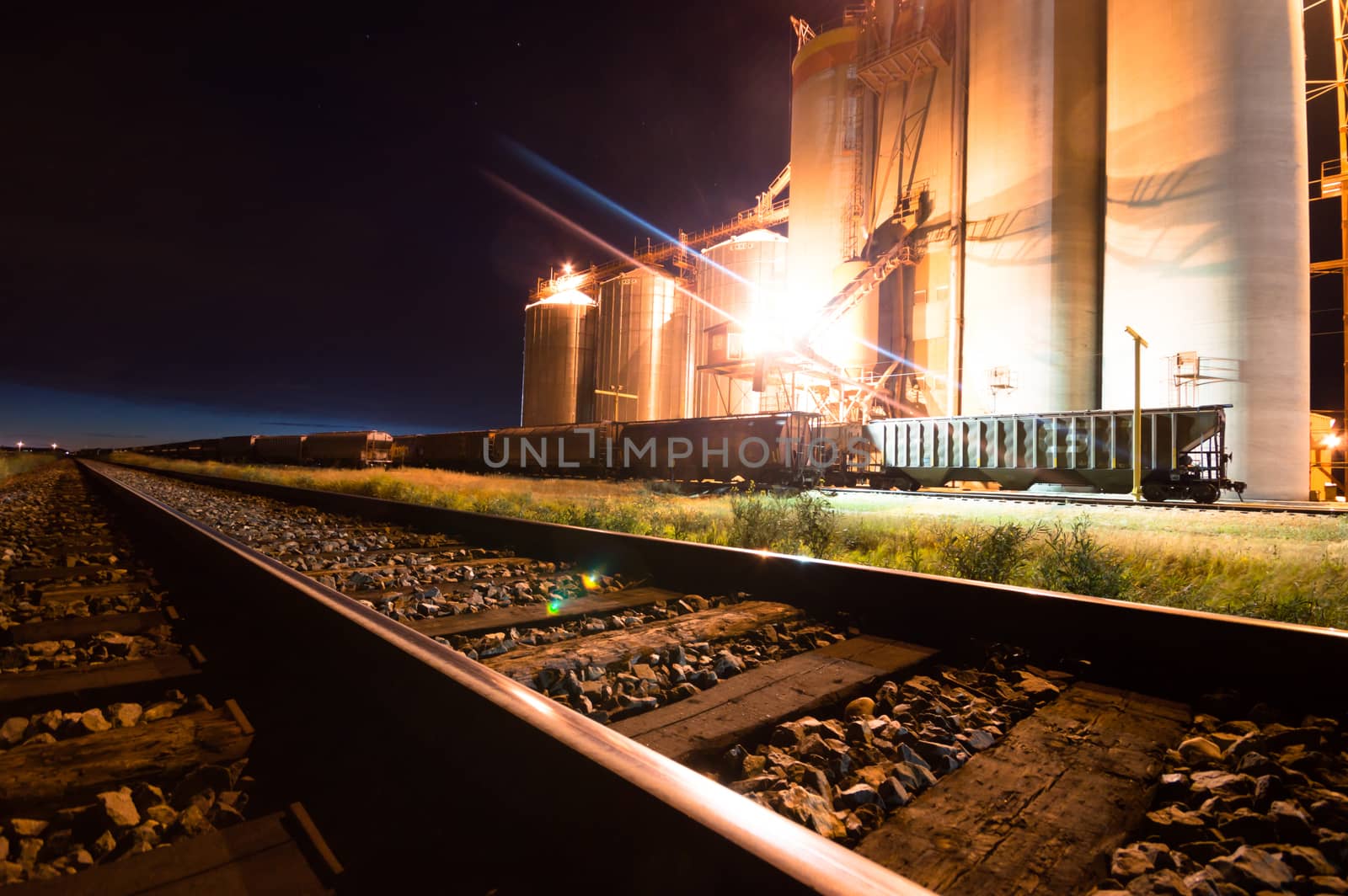 view of the railway track on a sunny day