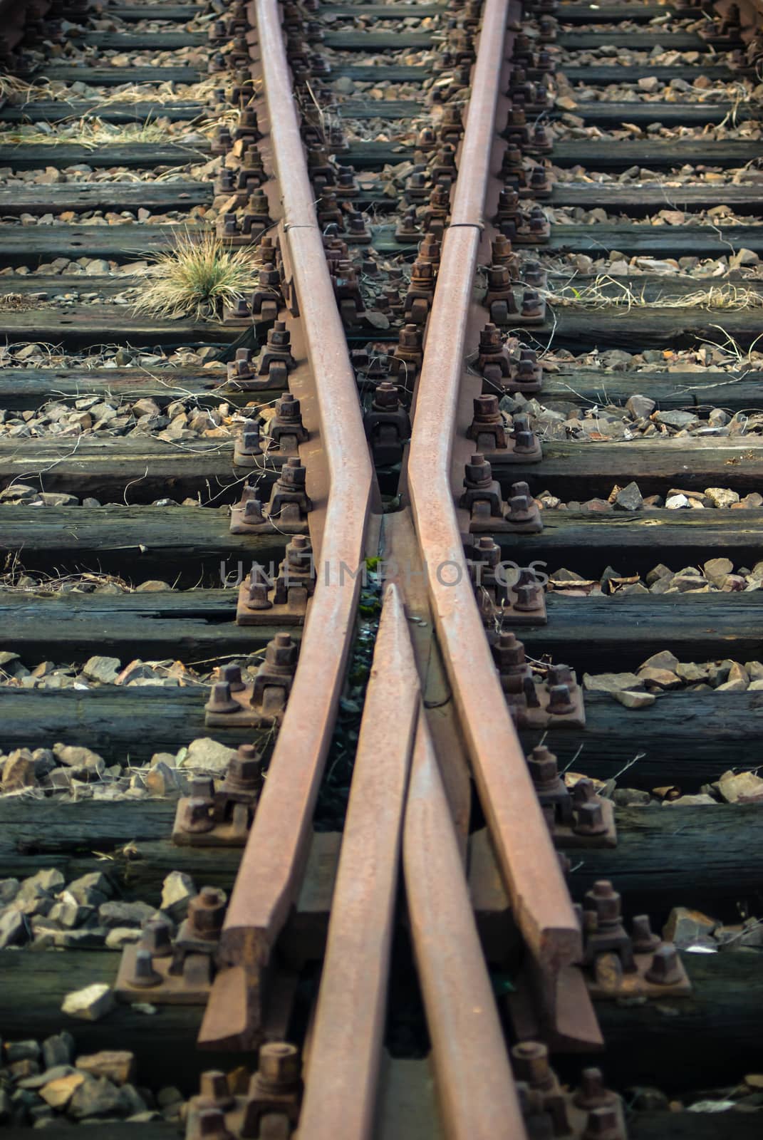 view of the railway track on a sunny day