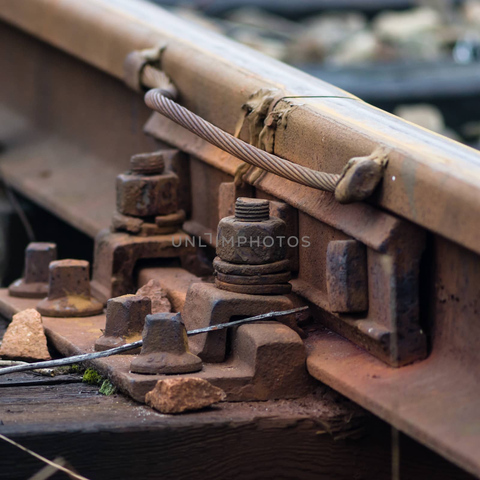 view of the railway track on a sunny day