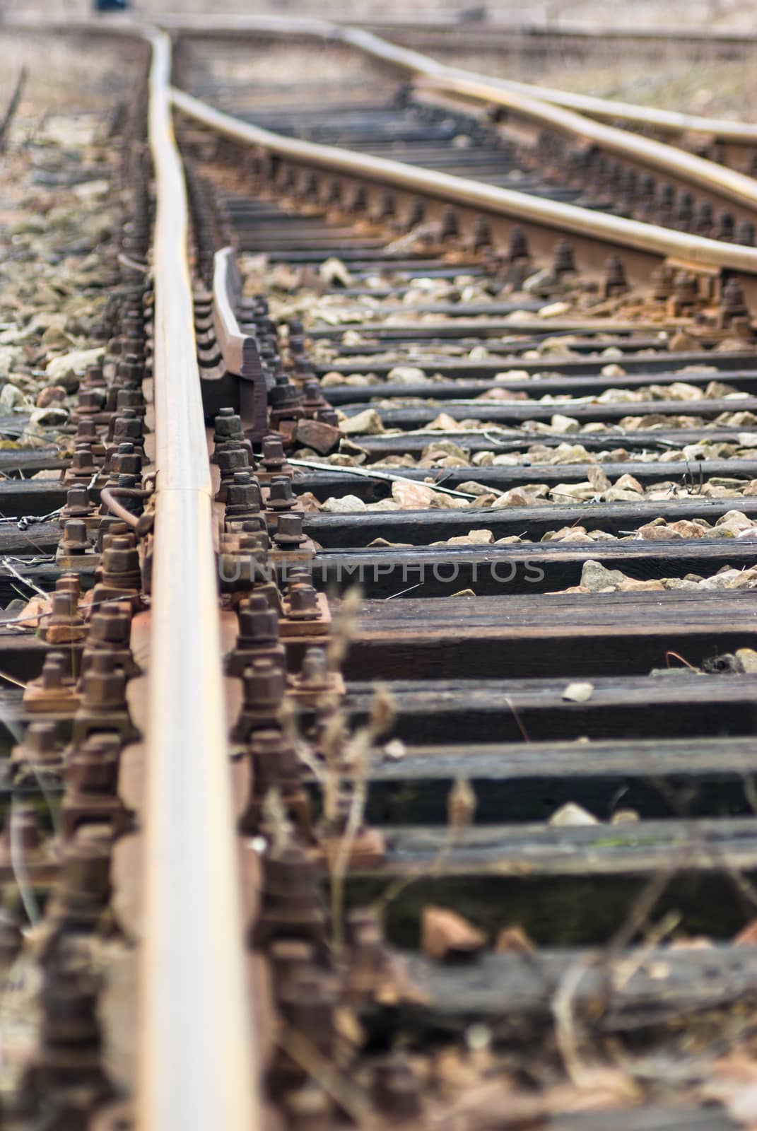 view of the railway track on a sunny day