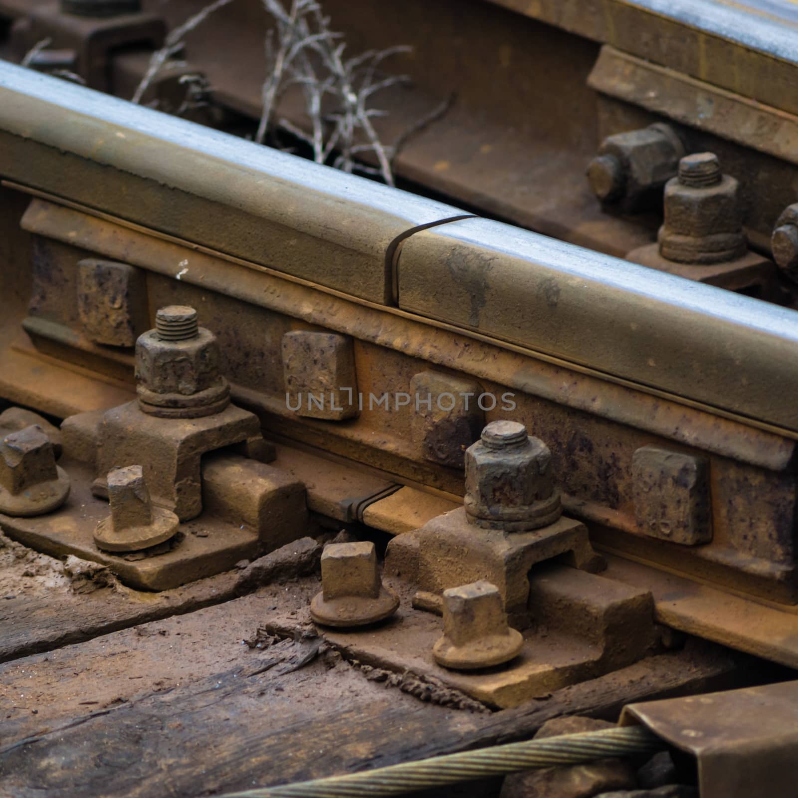 view of the railway track on a sunny day