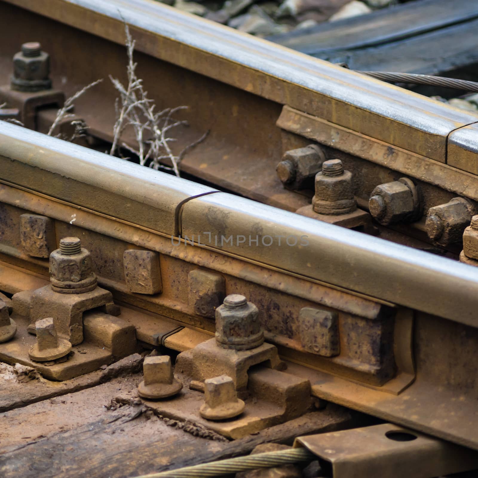 view of the railway track on a sunny day