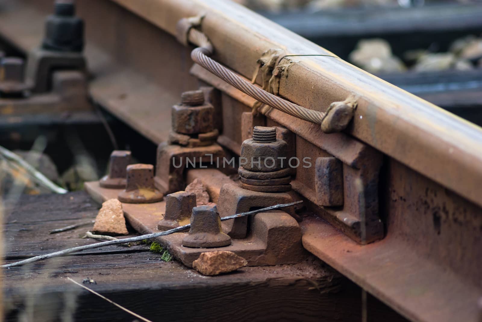view of the railway track on a sunny day
