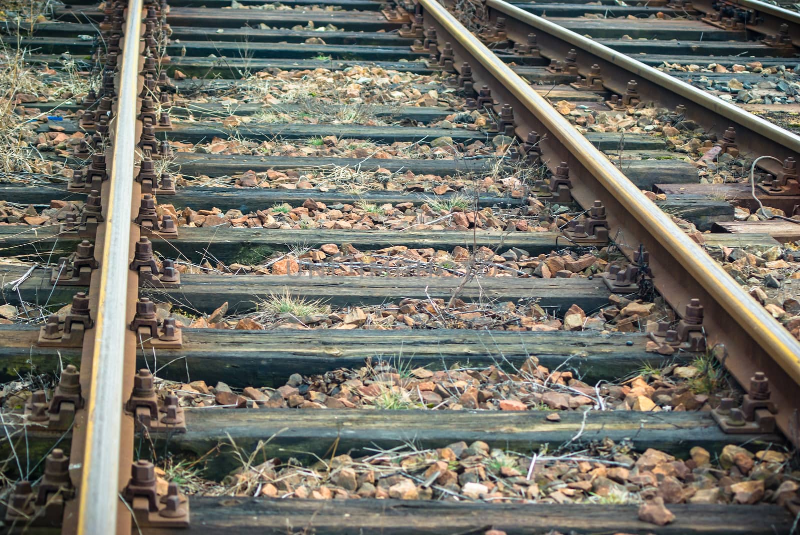 view of the railway track on a sunny day