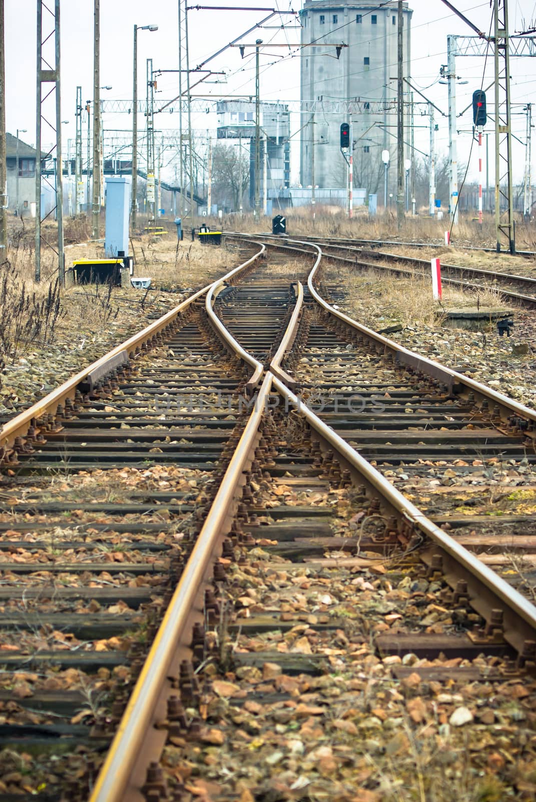 view of the railway track on a sunny day