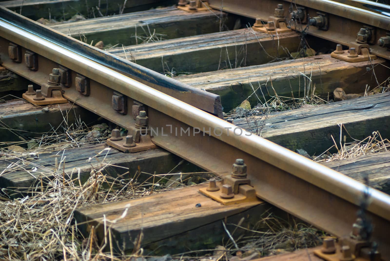 view of the railway track on a sunny day