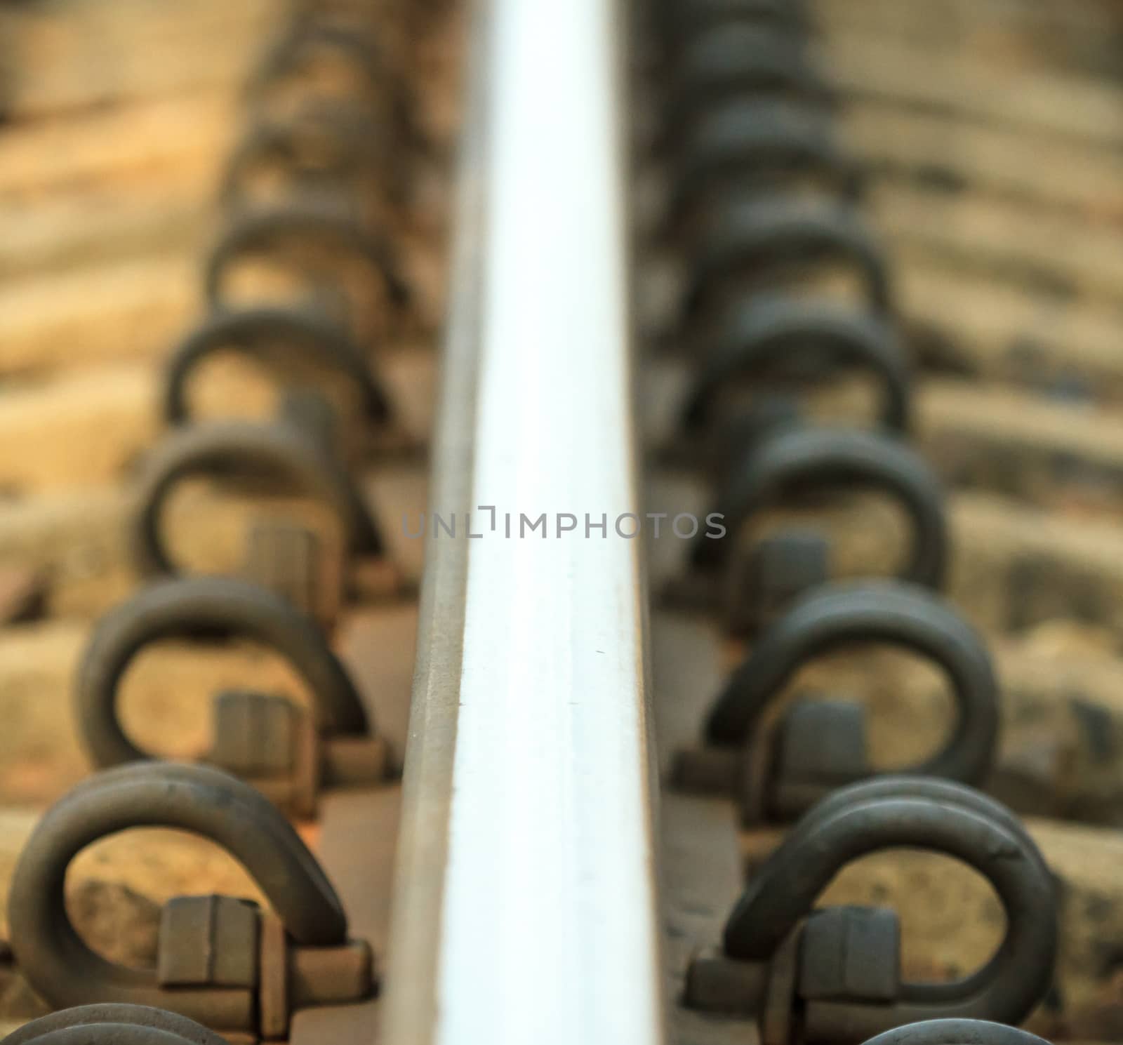 view of the railway track on a sunny day