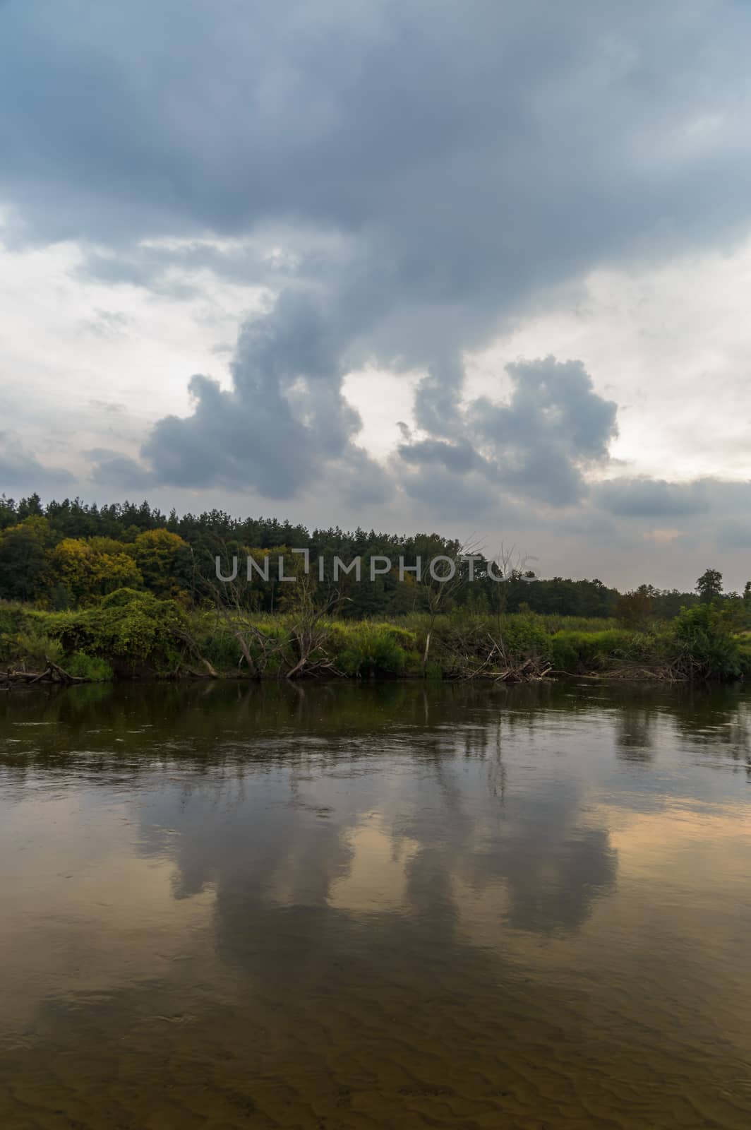 landscape with natural river, nature series