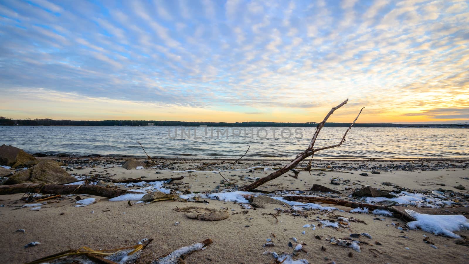 landscape with natural river, nature series