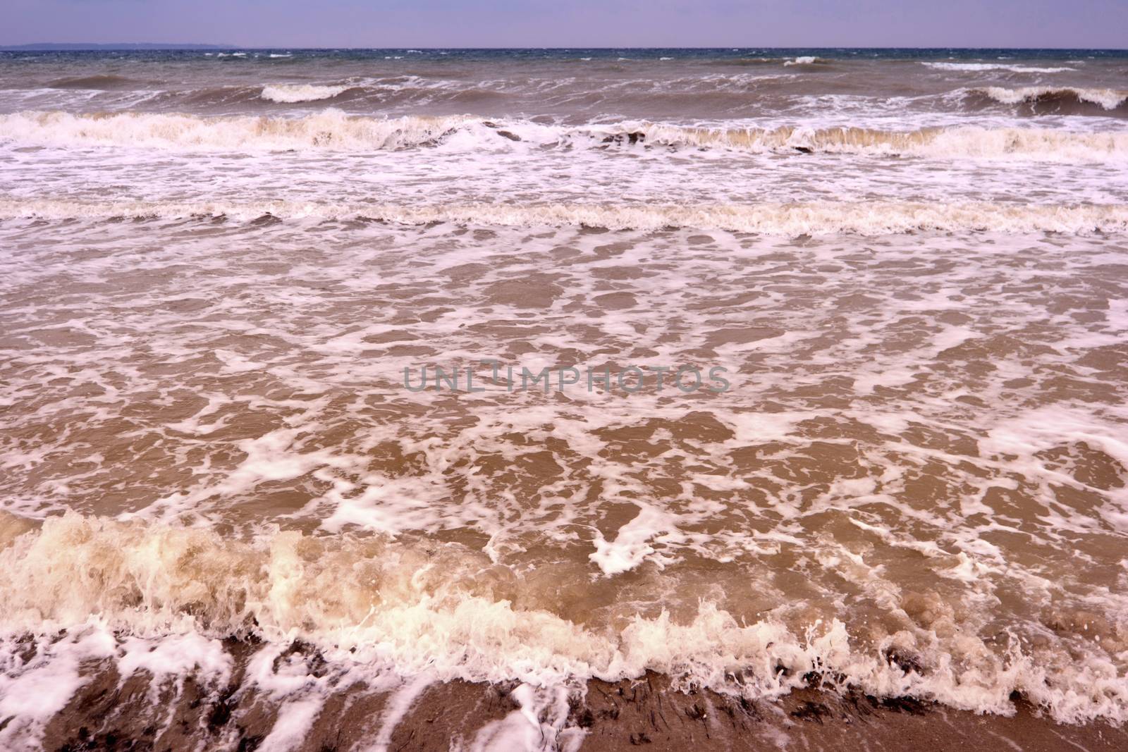 Surge of the Baltic Sea in Germany