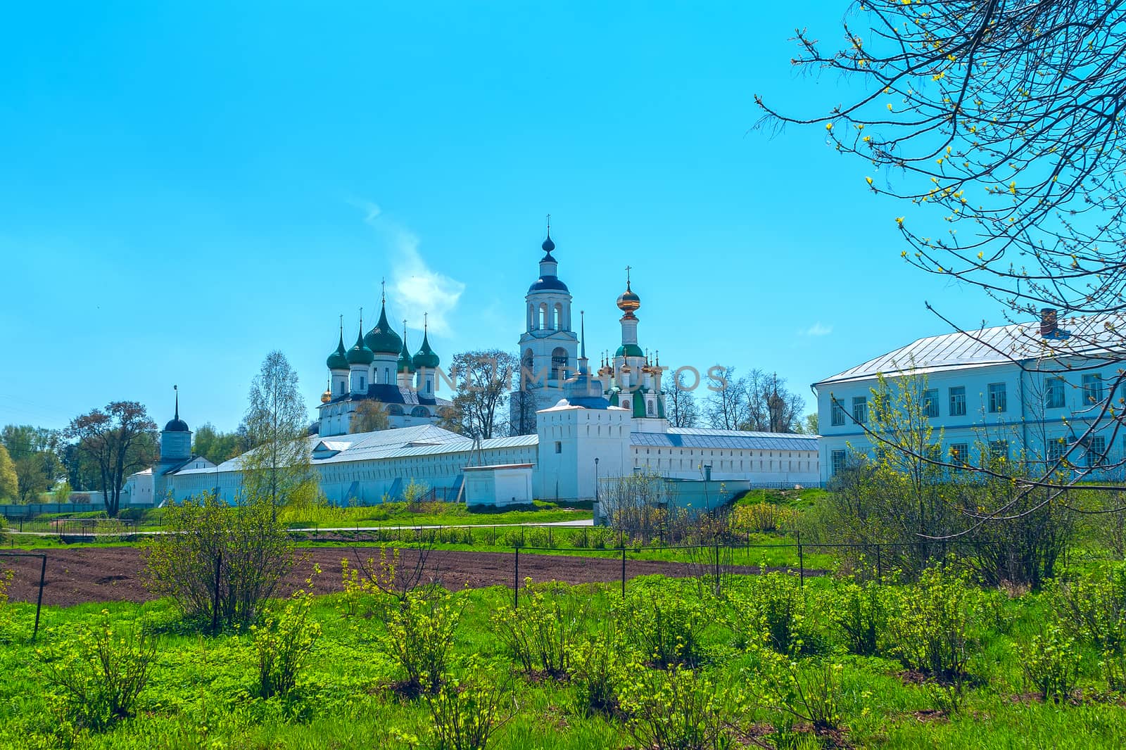 White Monastery near Yaroslavl in the spring day by BIG_TAU