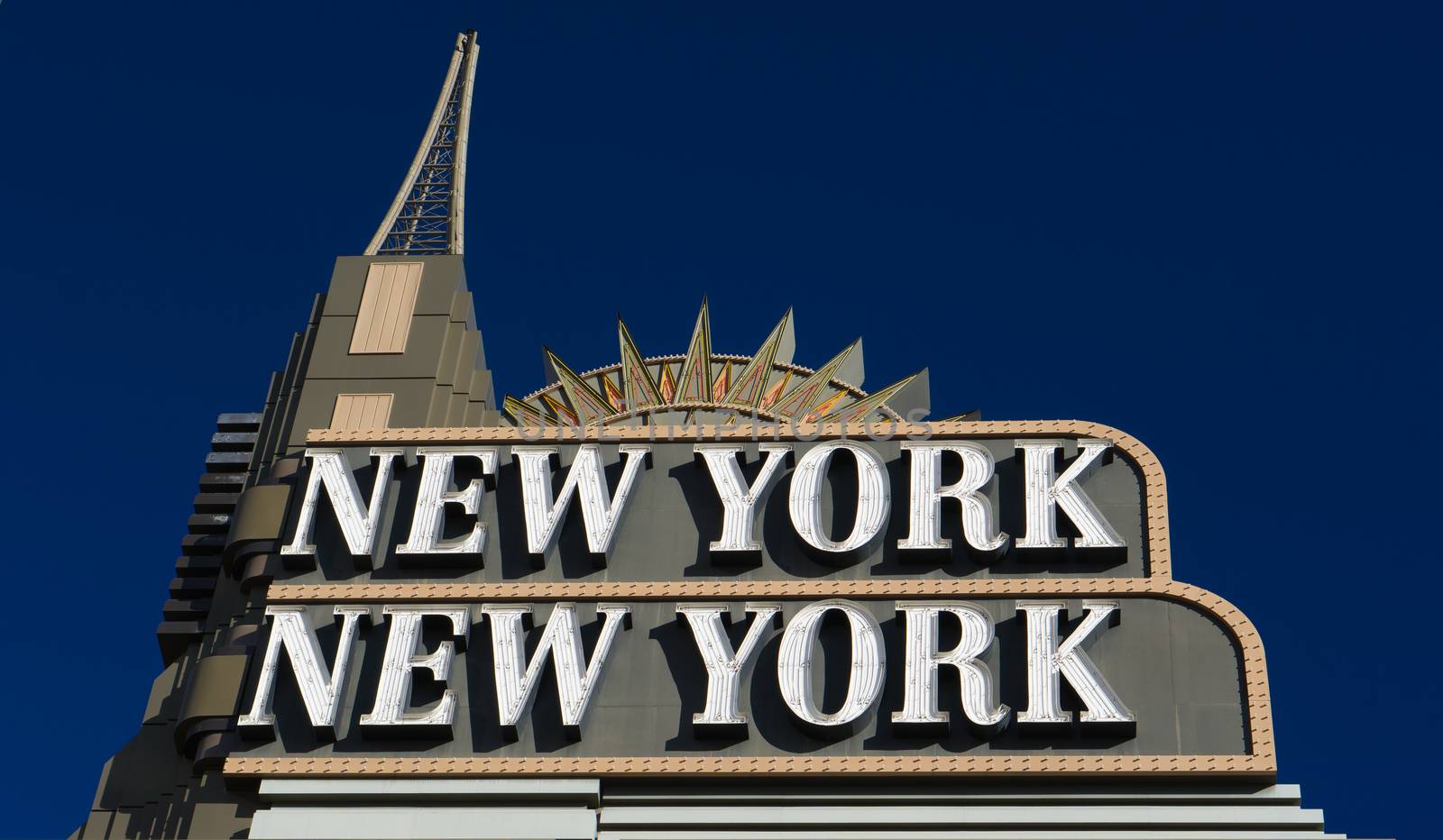 LAS VEGAS, NV/USA - FEBRUARY 14, 2016: New York-New York Hotel and Casino. New York-New York Hotel & Casino is a hotel and casino located on the Las Vegas Strip.