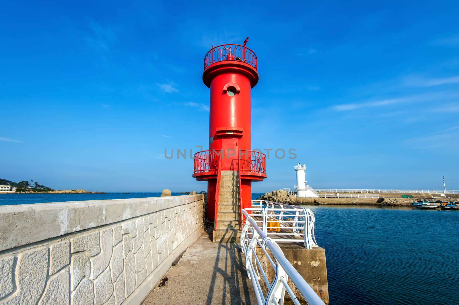 Lighthouse on sea by gutarphotoghaphy