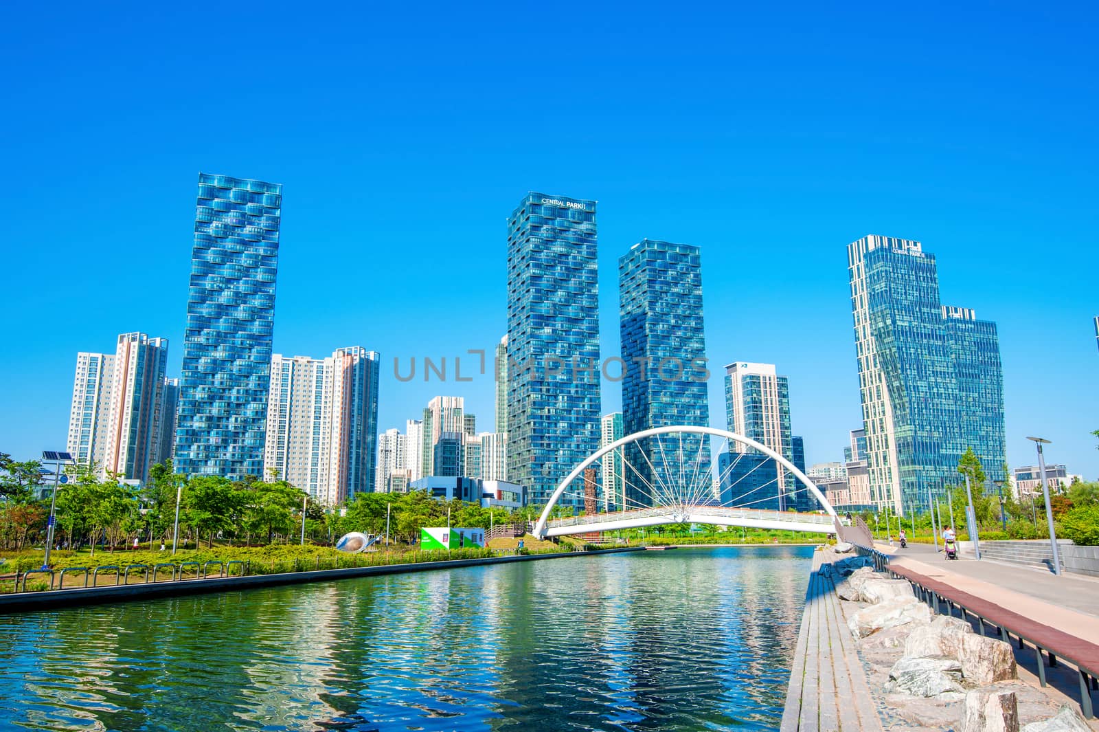 INCHEON, SOUTH KOREA - MAY 20 : Songdo Central Park is the green space plan,inspired by NYC. Photo taken May 20,2015 in Incheon, South Korea.