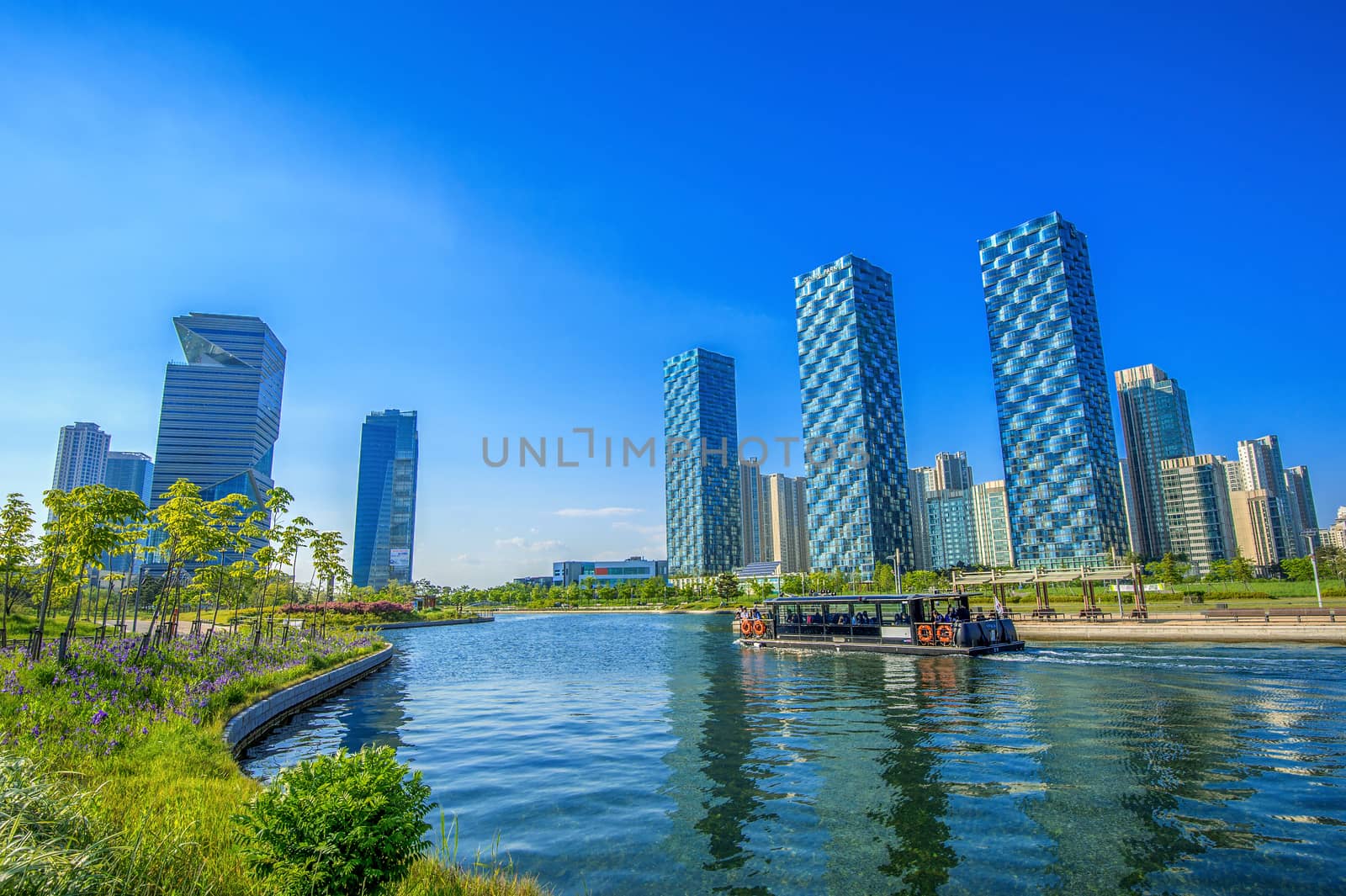 INCHEON, SOUTH KOREA - MAY 20 : Songdo Central Park is the green space plan,inspired by NYC. Photo taken May 20,2015 in Incheon, South Korea.