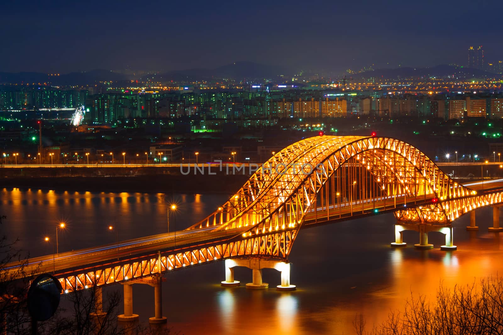 Banghwa bridge at night,Korea by gutarphotoghaphy