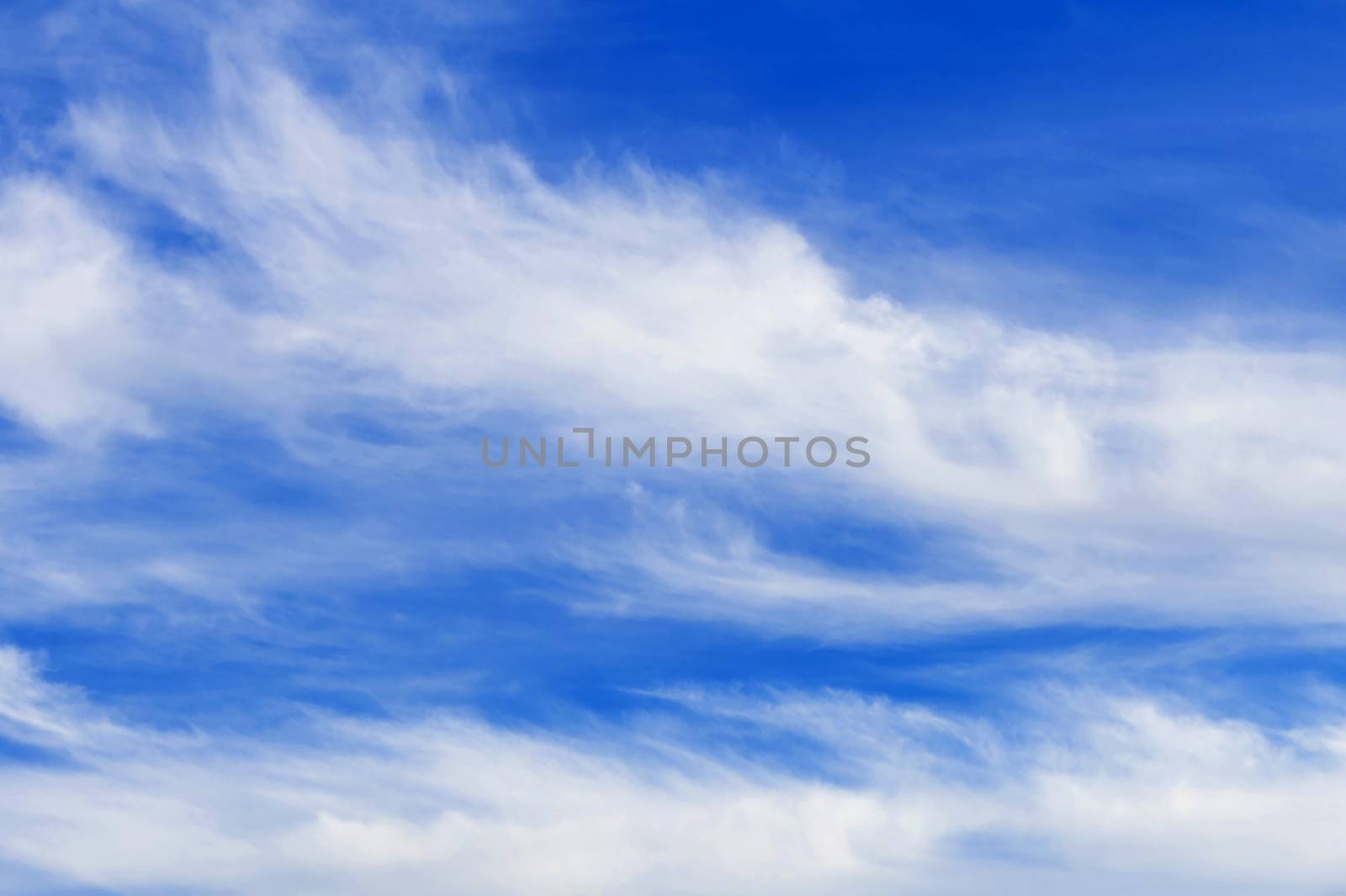 Beautiful blue sky with clouds.