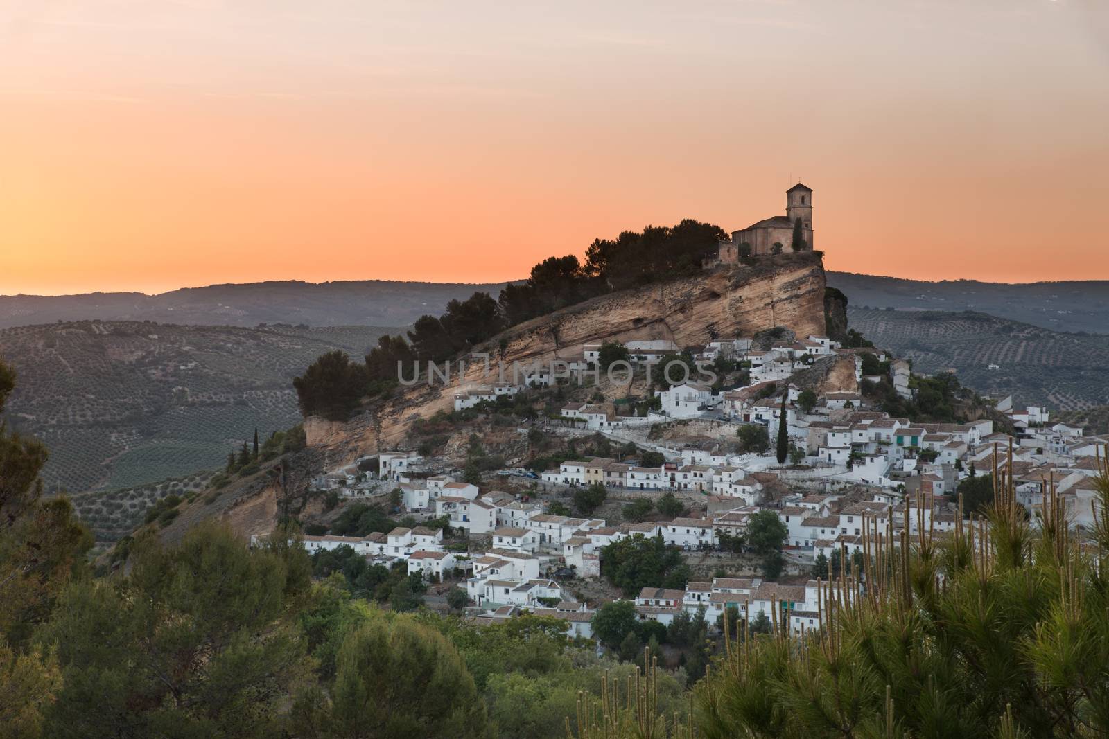 Montefrio at sunset, Province of Granada, Spain by fisfra