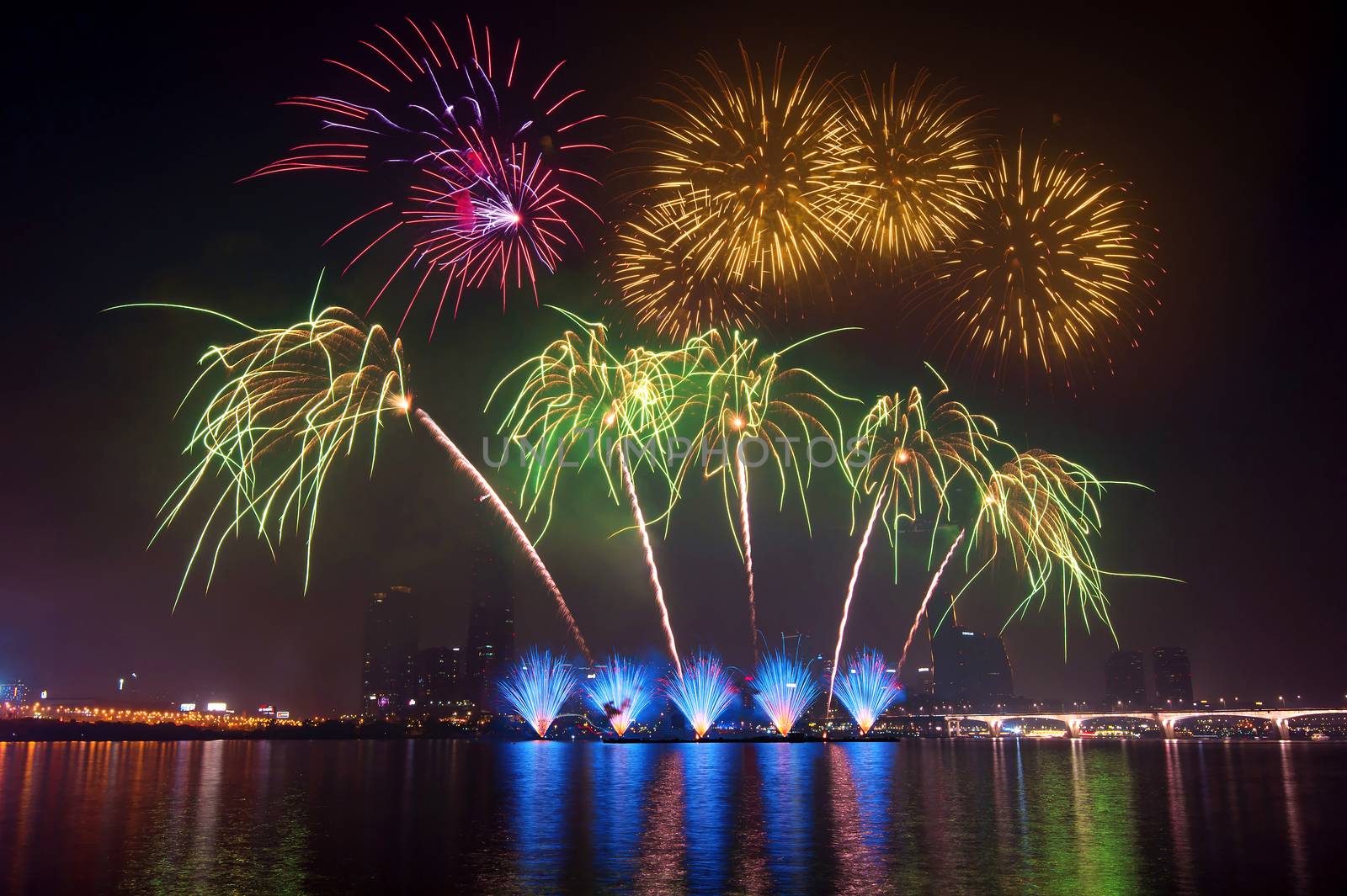 Firework festival in Korea.