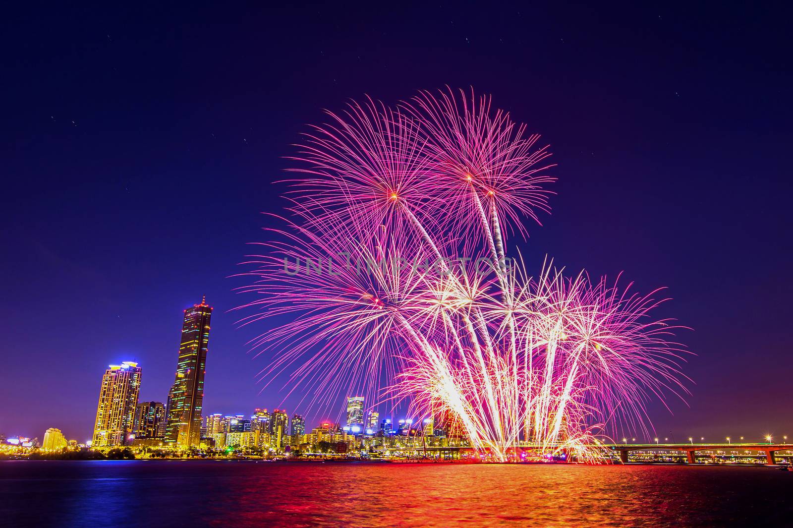 Seoul International Fireworks Festival in Korea.