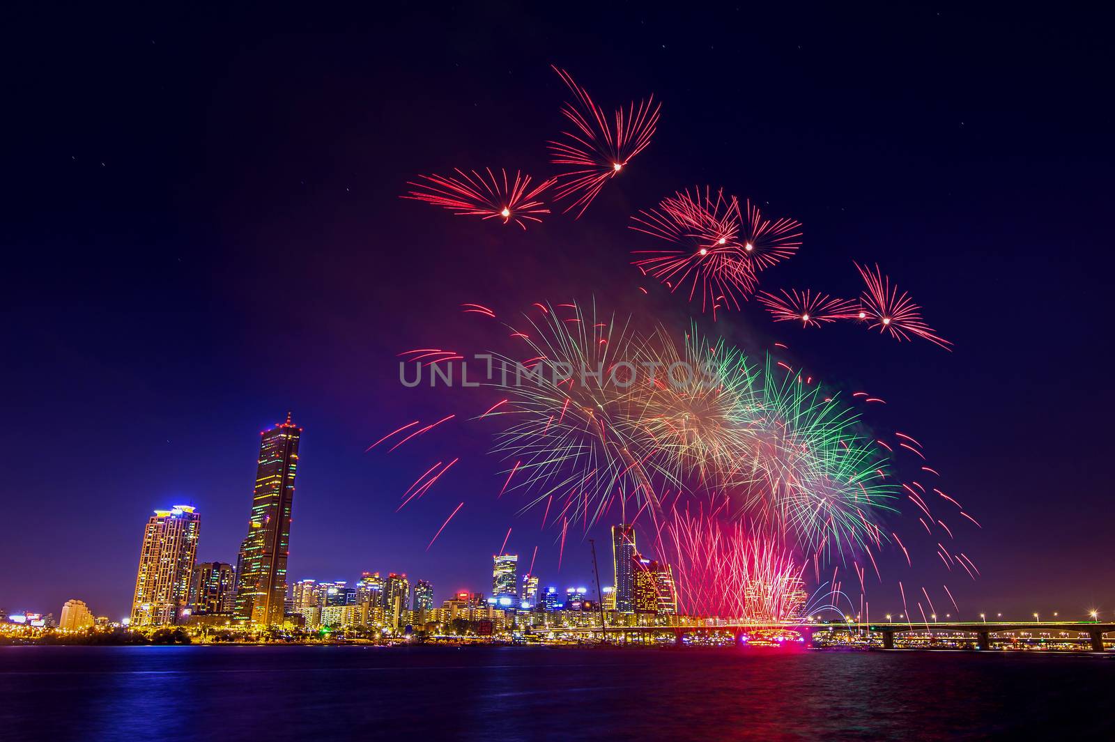 Seoul International Fireworks Festival in Korea.