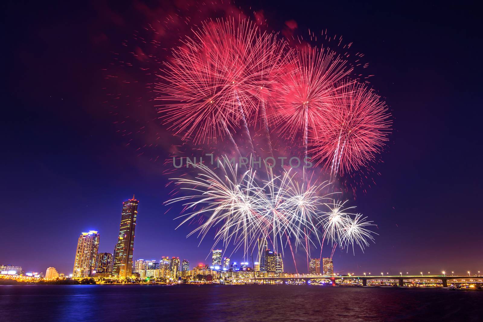 Seoul International Fireworks Festival in Korea.