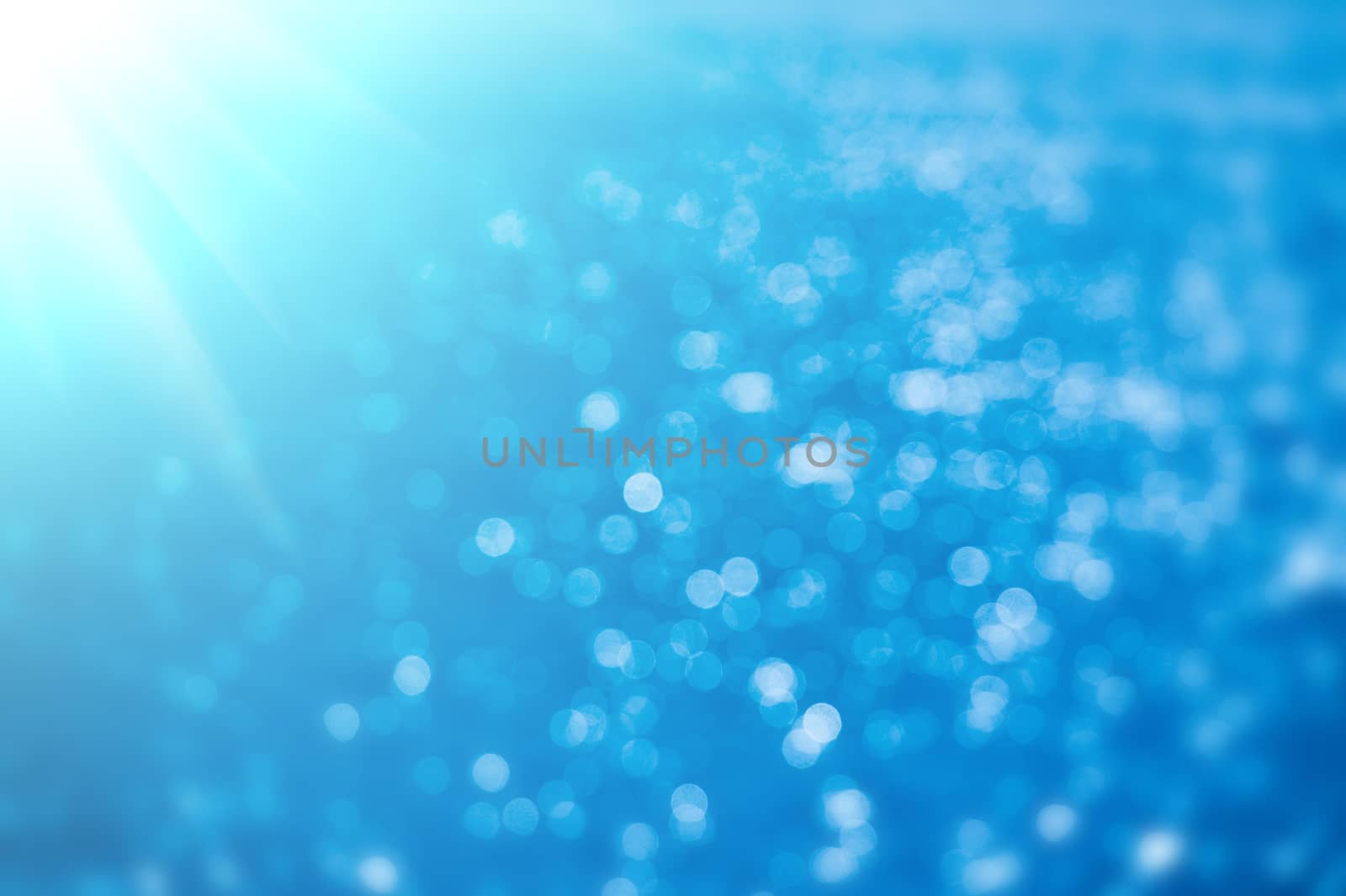 abstract background blue bokeh