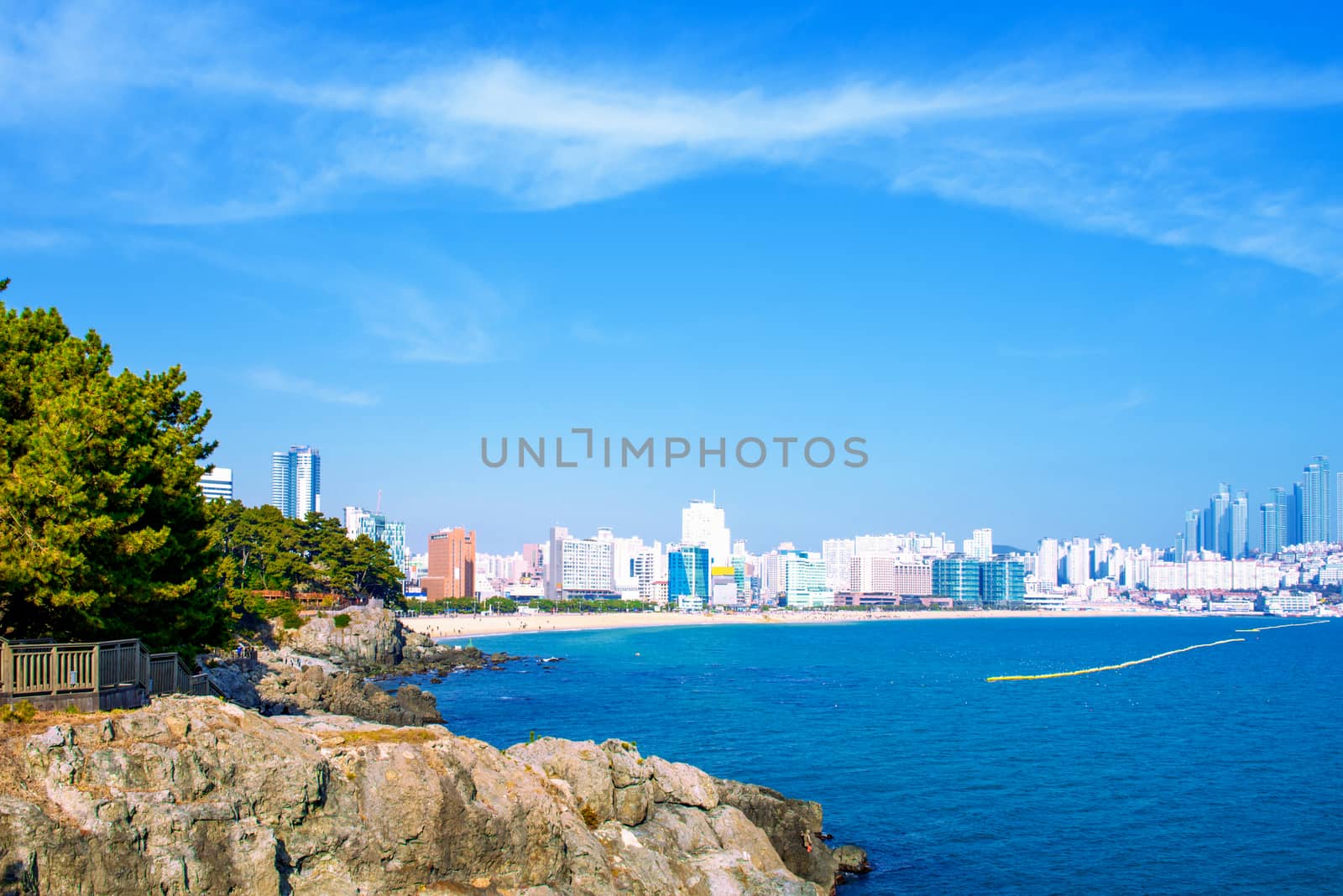 Haeundae sea in busan,Korea