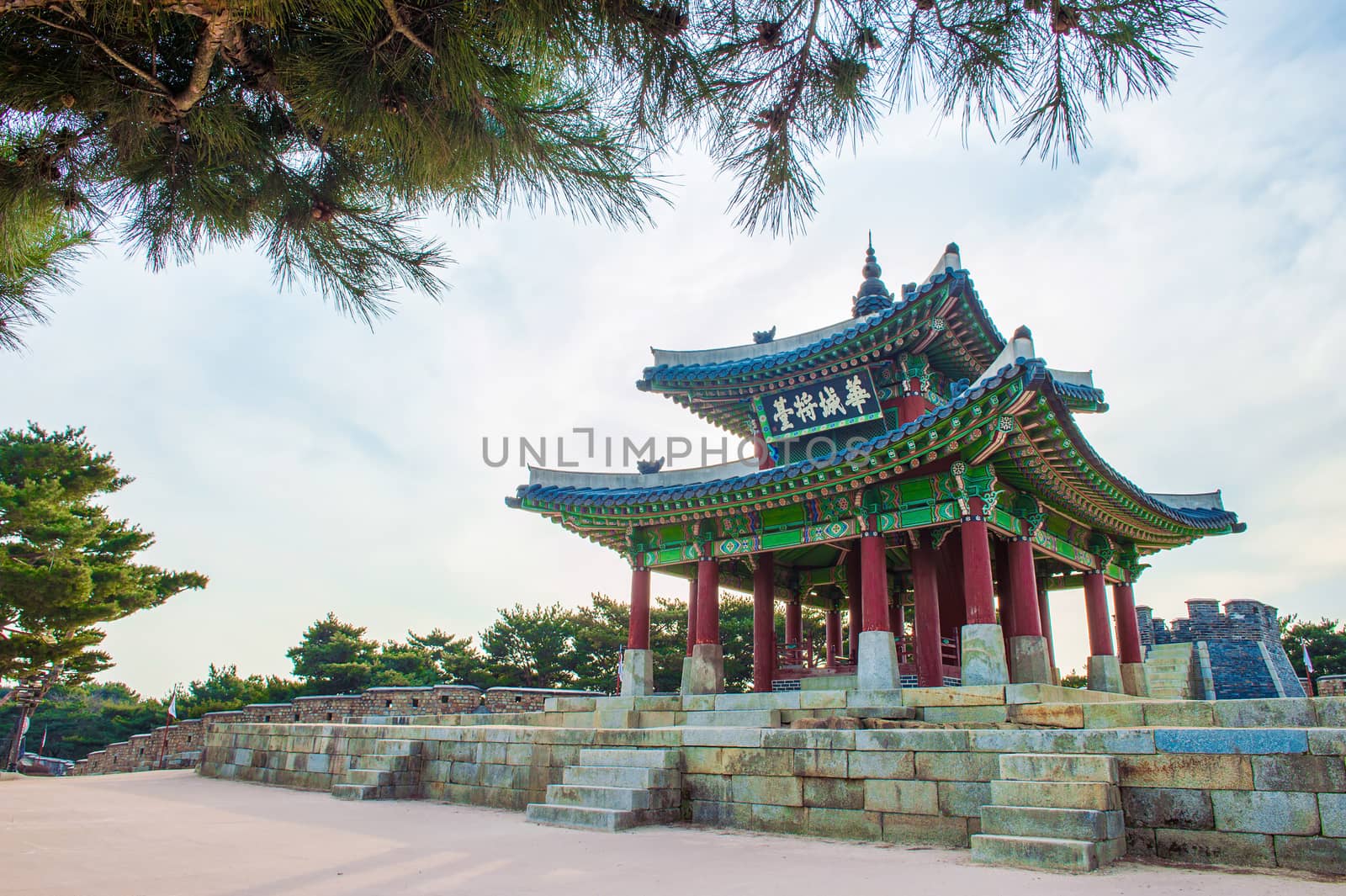 Hwaseong fortress in Suwon,Famous in Korea. by gutarphotoghaphy