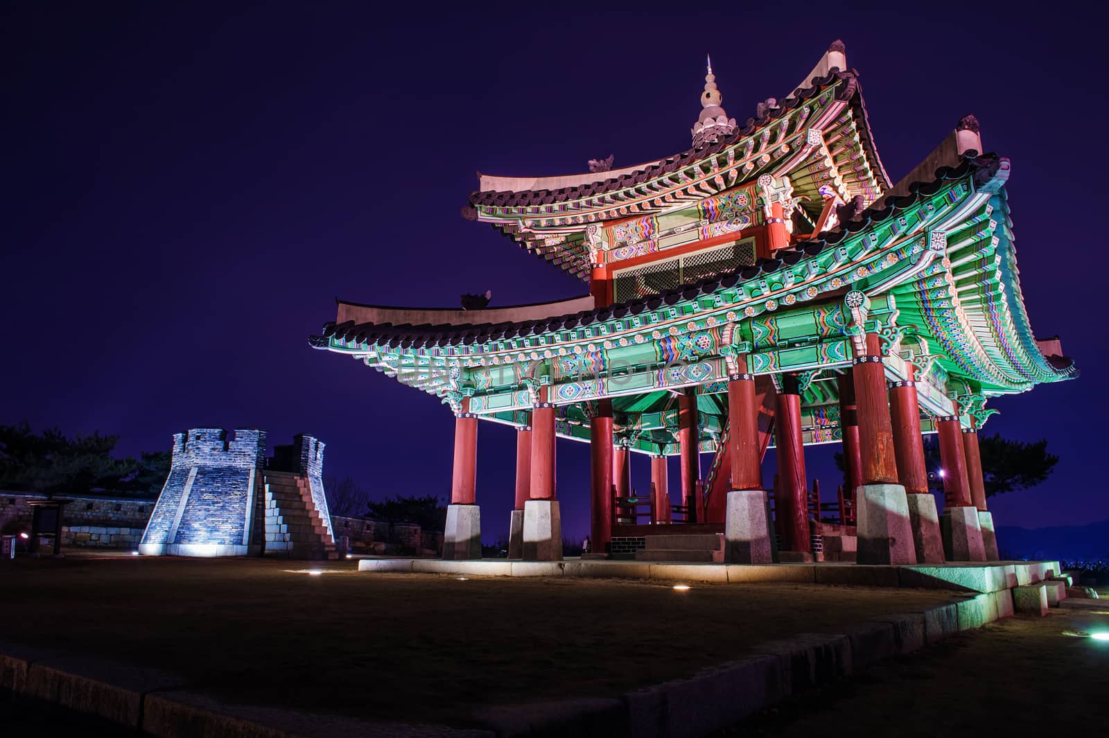 Hwaseong fortress in Suwon,Korea