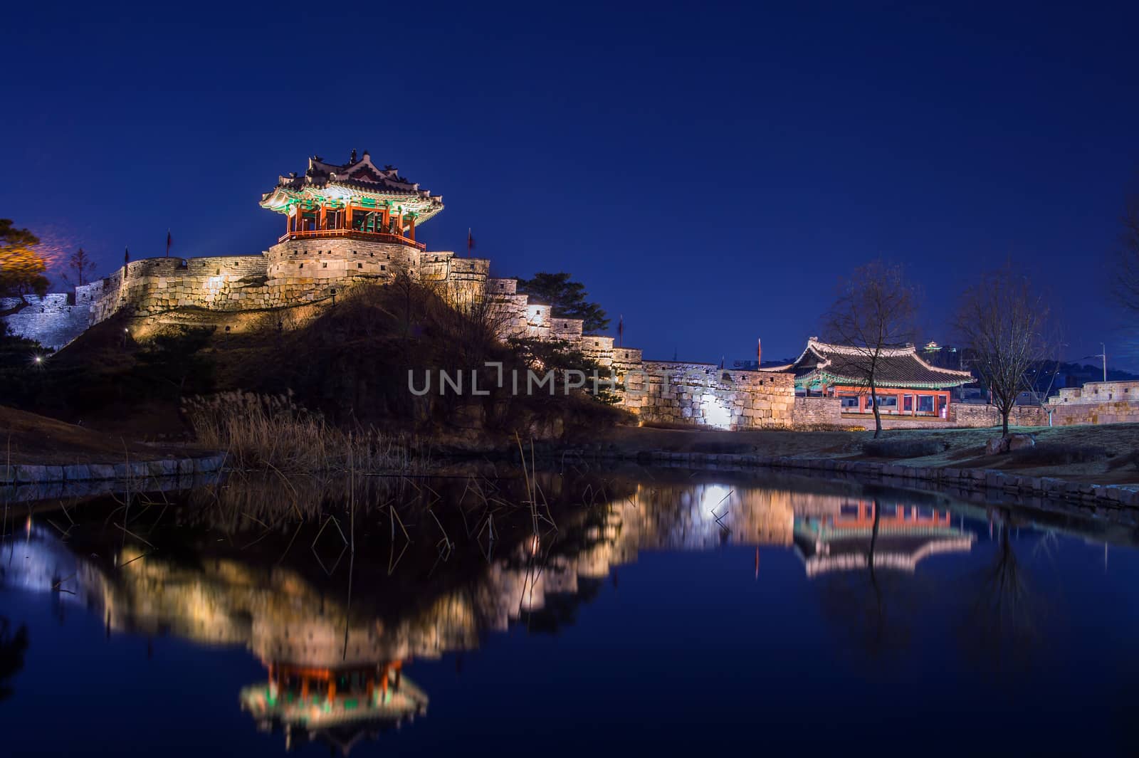 Hwaseong fortress in Suwon,Korea