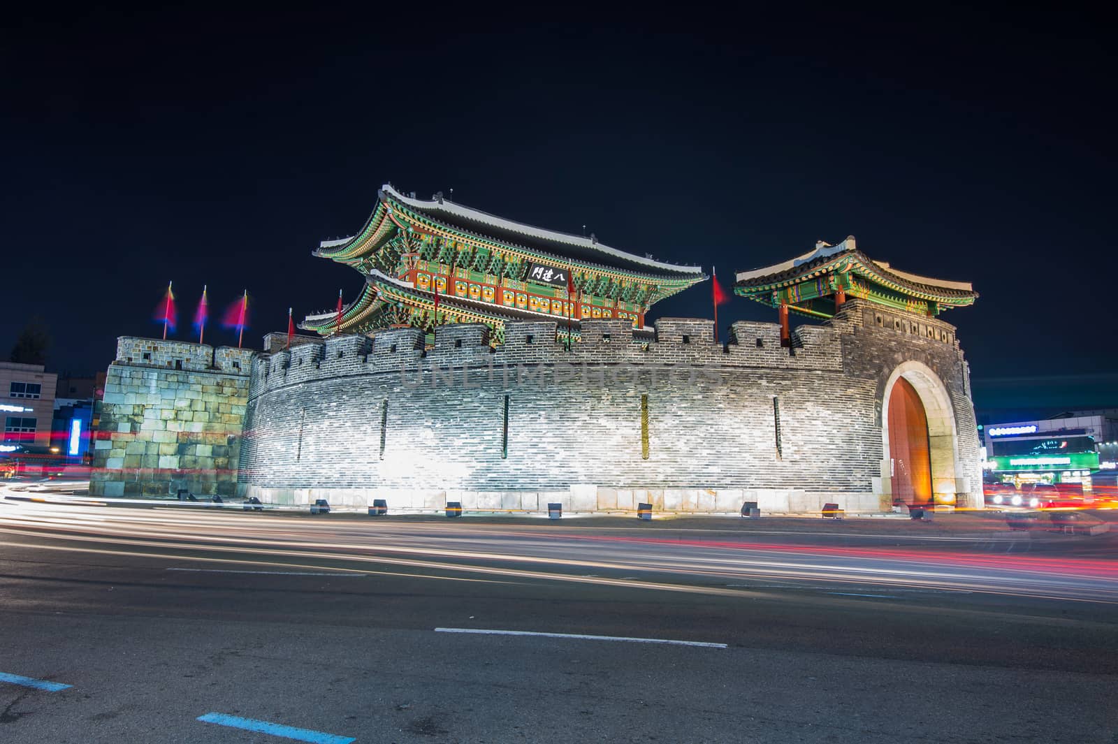 Hwaseong fortress in Suwon,Korea