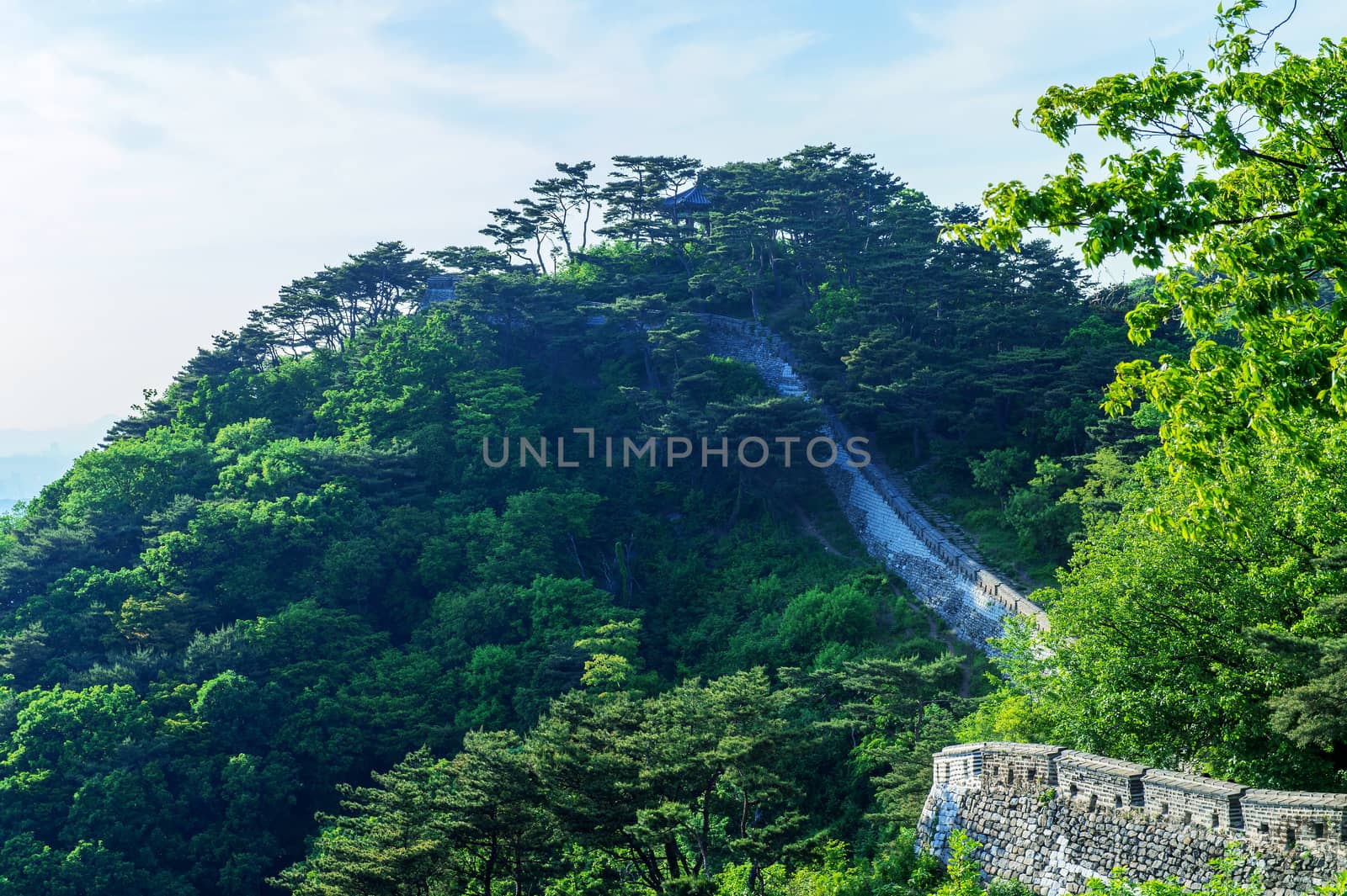 Namhansanseong Fortress in South Korea, UNESCO World Heritage site.