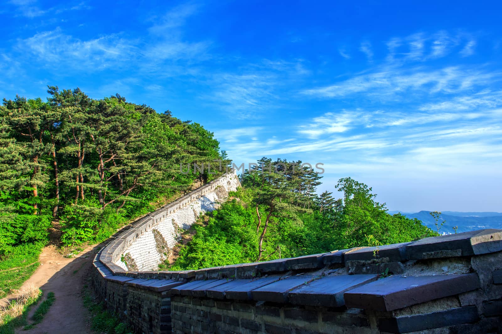 Namhansanseong Fortress in South Korea, UNESCO World Heritage site.