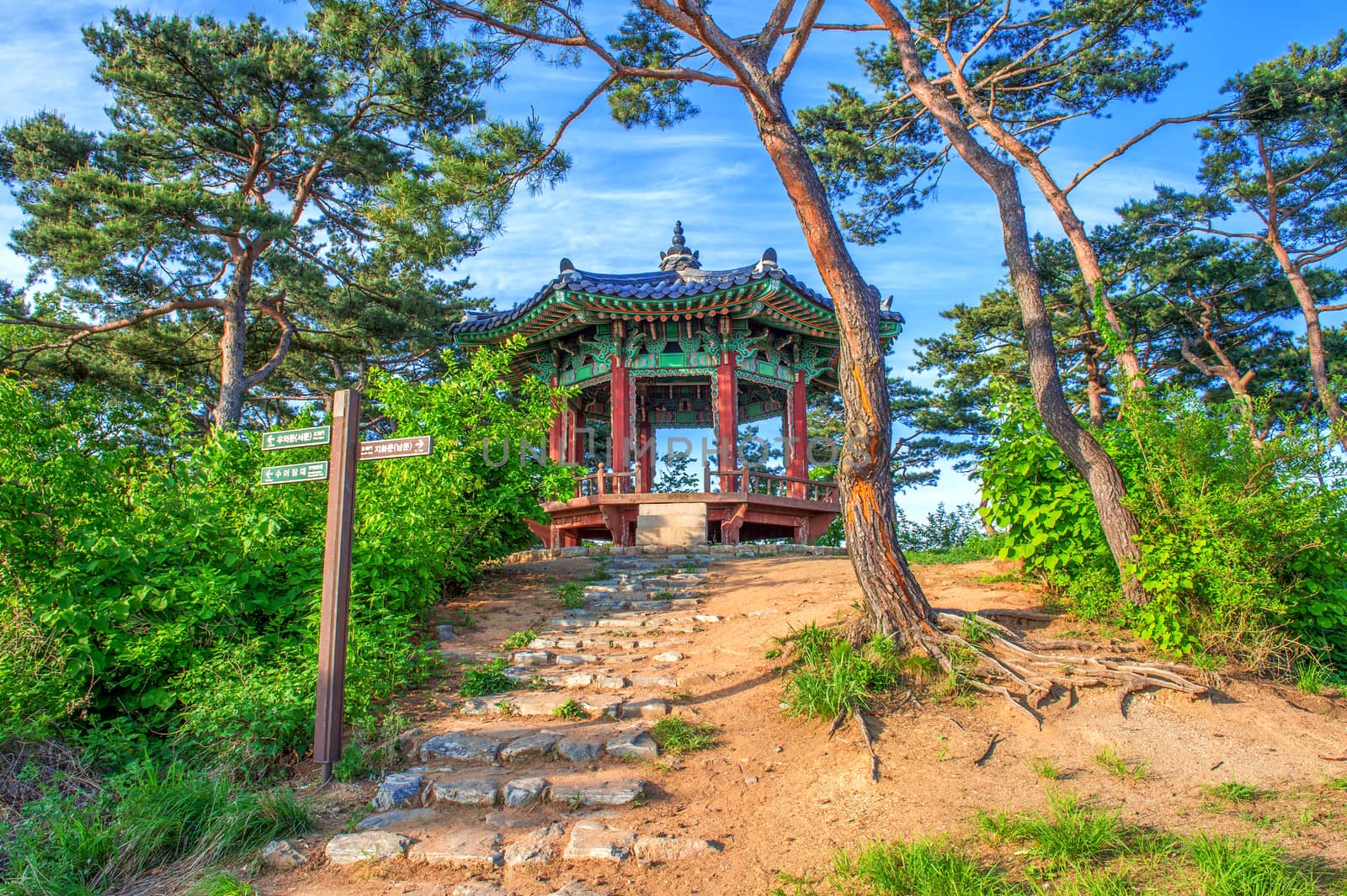 Namhansanseong Fortress in South Korea, UNESCO World Heritage site.