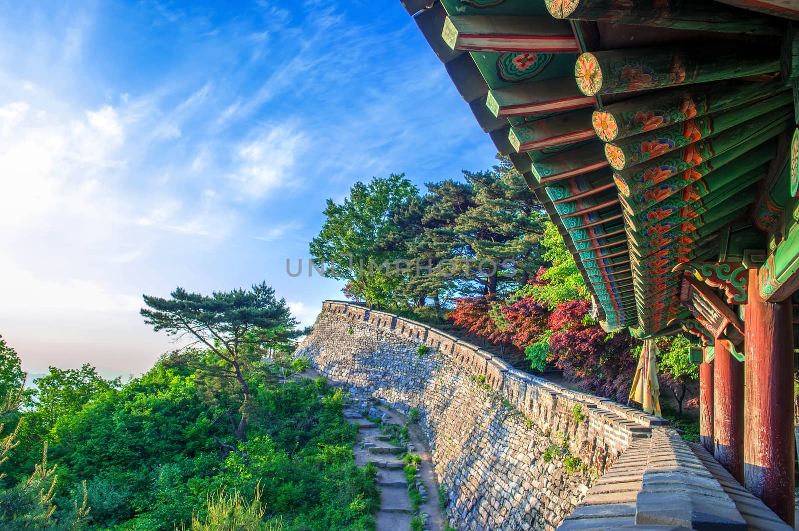 Namhansanseong Fortress in South Korea, UNESCO World Heritage site.