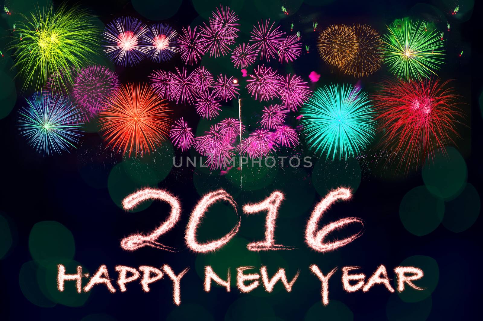 happy new year 2016 background. by gutarphotoghaphy