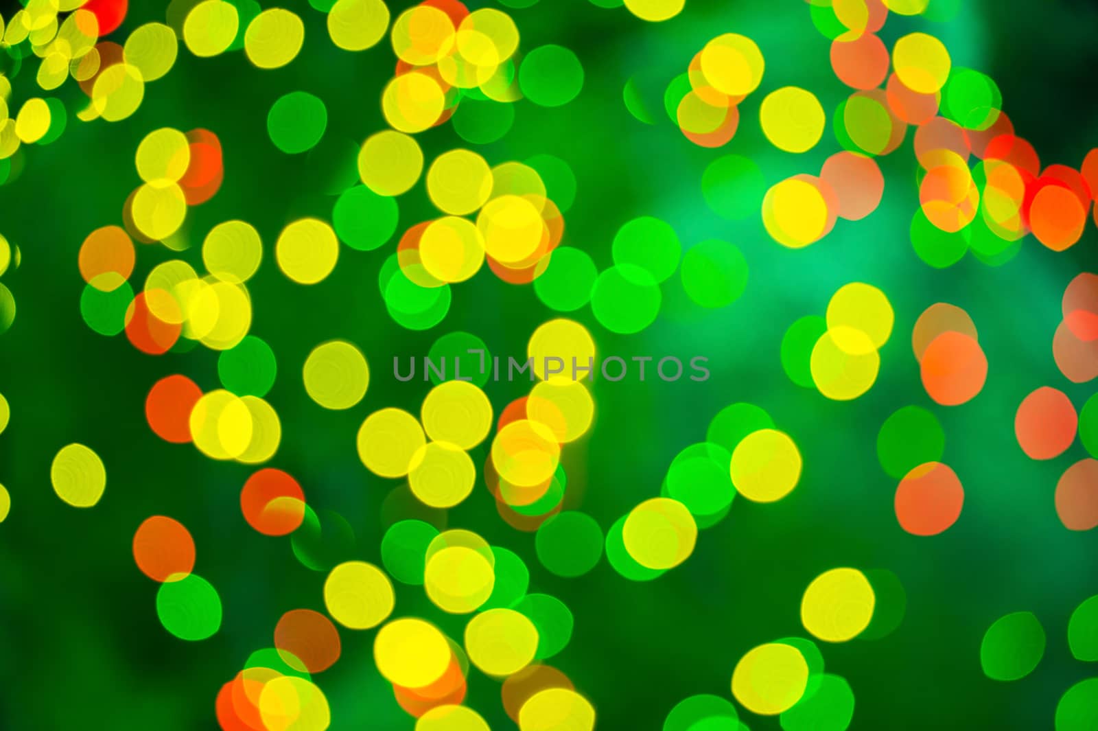 Abstract bokeh background of Christmaslight.