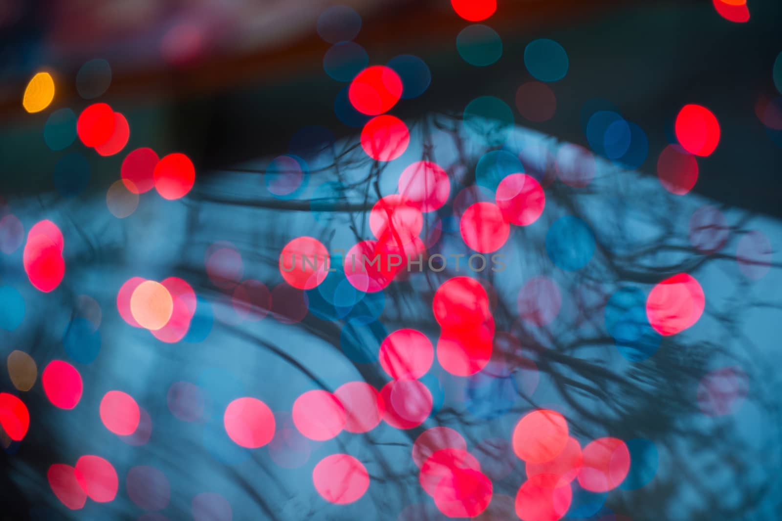 Abstract bokeh background of Christmaslight. by gutarphotoghaphy