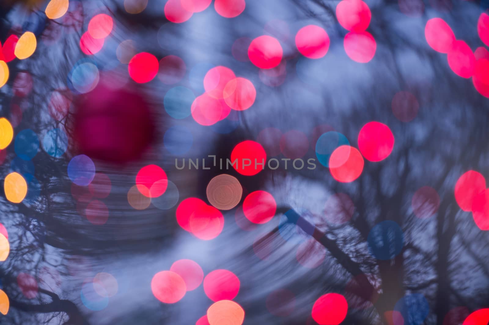 Abstract bokeh background of Christmaslight.