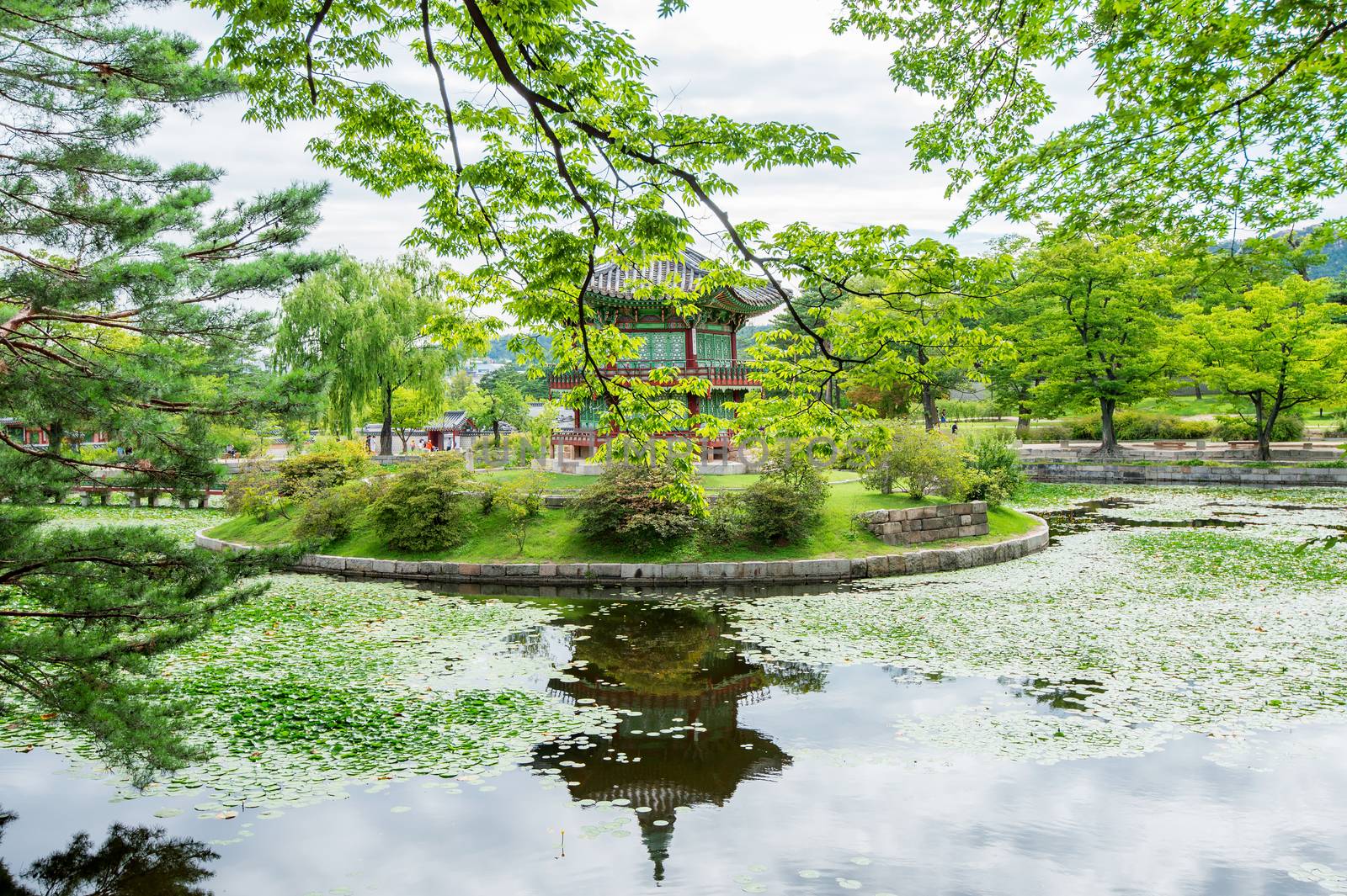 Gyeongbokgung Palace in spring,South Korea. by gutarphotoghaphy