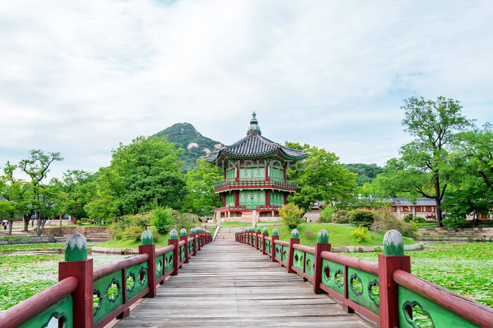 Gyeongbokgung Palace in spring,South Korea. by gutarphotoghaphy