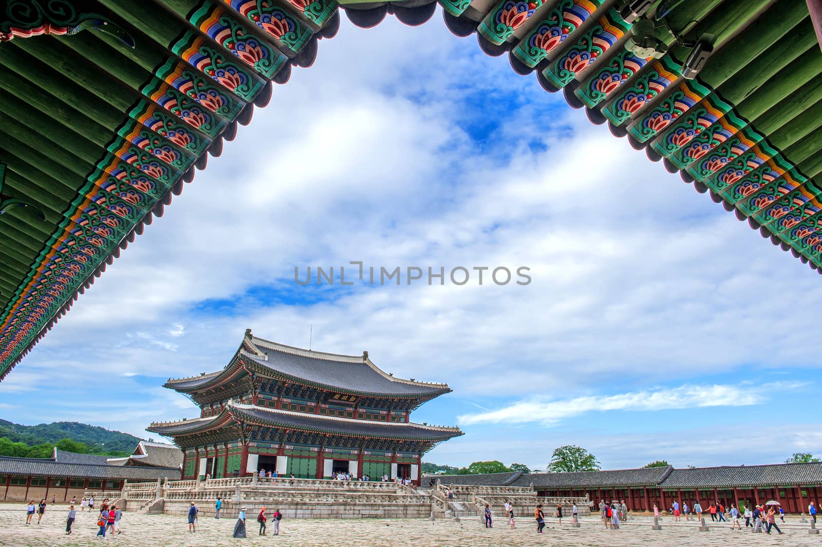 Gyeongbokgung Palace the best of attractions in korea. by gutarphotoghaphy