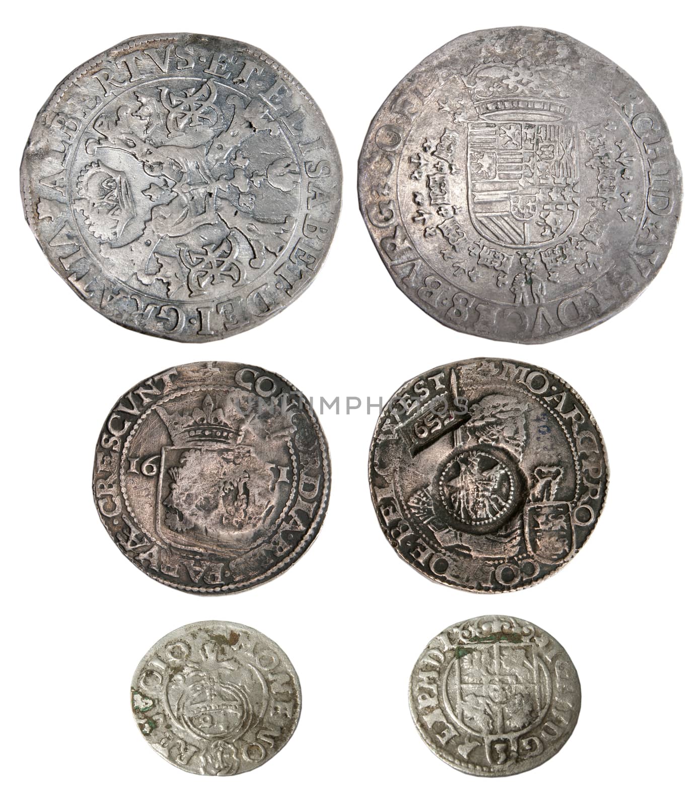 Ancient coins of different metals – collectible