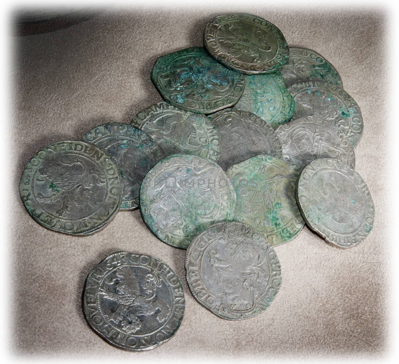 Ancient coins of different metals  by sibrikov