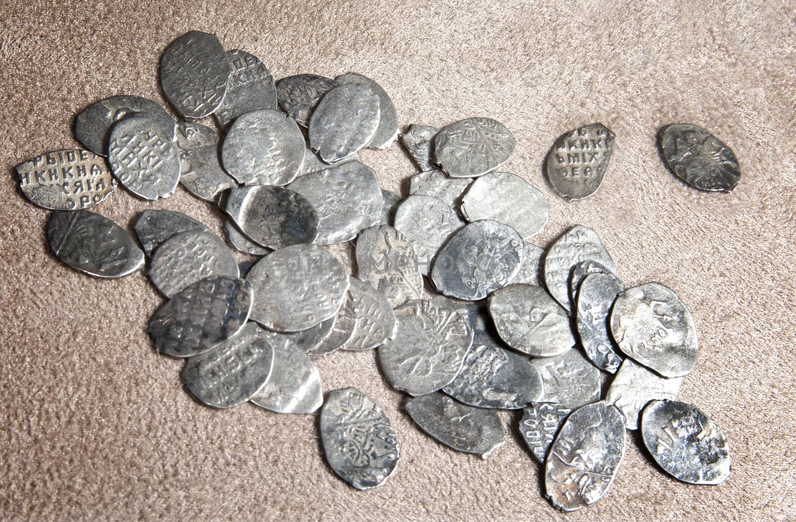 Ancient coins of different metals – collectible